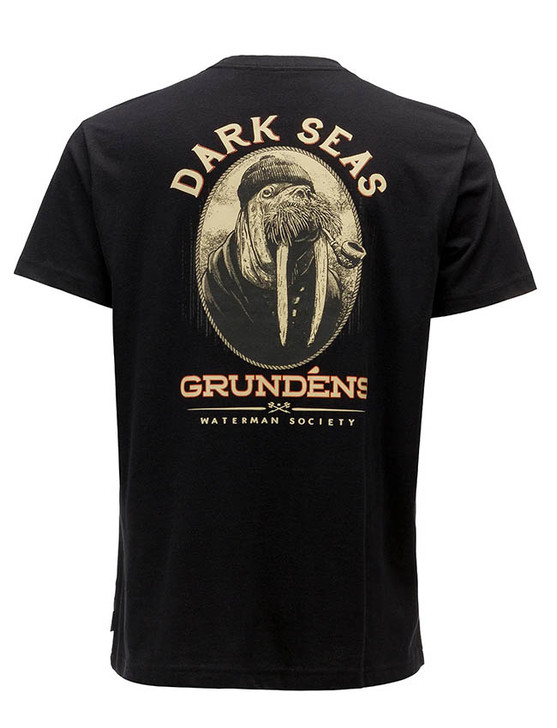 Grundens Dark Seas X Grundens Seaworthy T-Shirt - Black