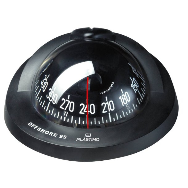 Plastimo #65733 Offshore 95 Compass, Flush Mount, Black