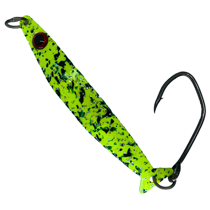 Silver Horde Coho Killer - Chartreuse Spatter Back Double Glow