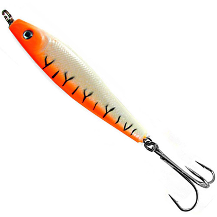 Lighthouse Lure Deep Drop Jig Orange Tiger Glow - The Harbour Chandler