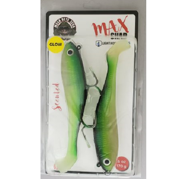 Lighthouse Max Shad 6oz Swimtail - Derby Winner - The Harbour Chandler
