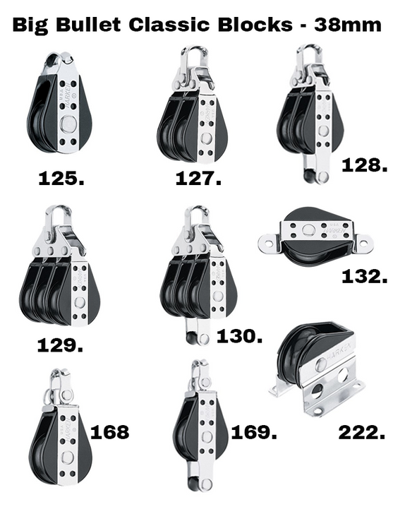 Harken Big Bullet Classic Blocks - 38mm