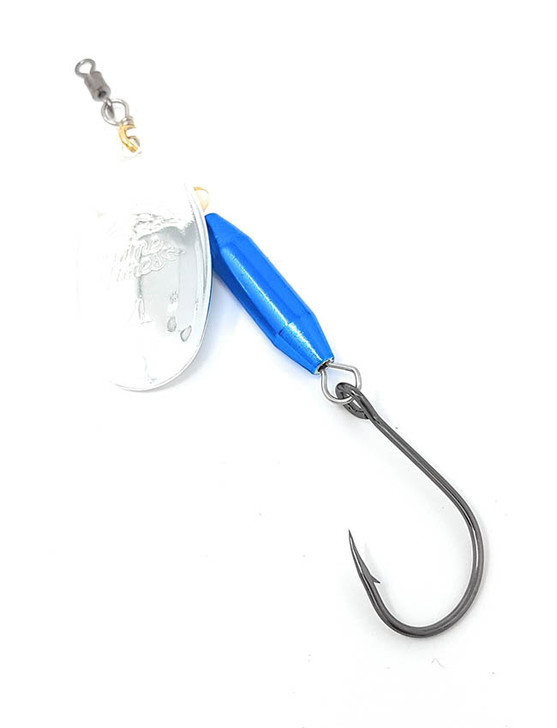 Prime Lures Weighted Spinner #5 - Silver & Blue