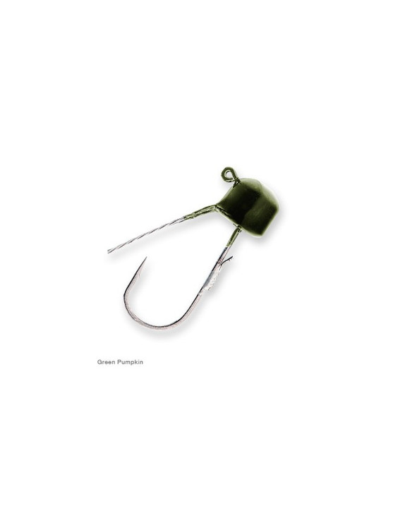 Z-Man Finesse Bulletz Weedless Jigheads 1/15oz - Green Pumpkin