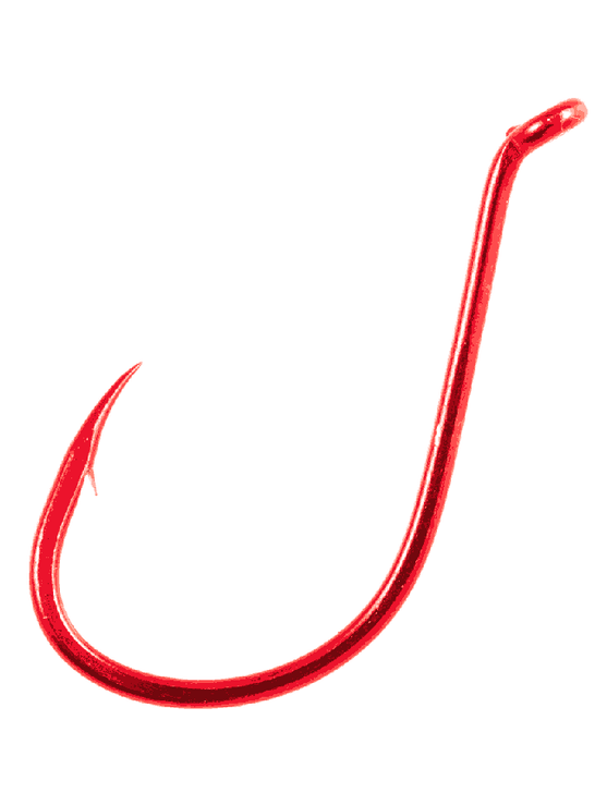 Owner SSW Hooks with Super Needle Point - #2 Red 46pk