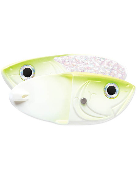 Luhr Jensen Cut Bait Head - Chartreuse Glow