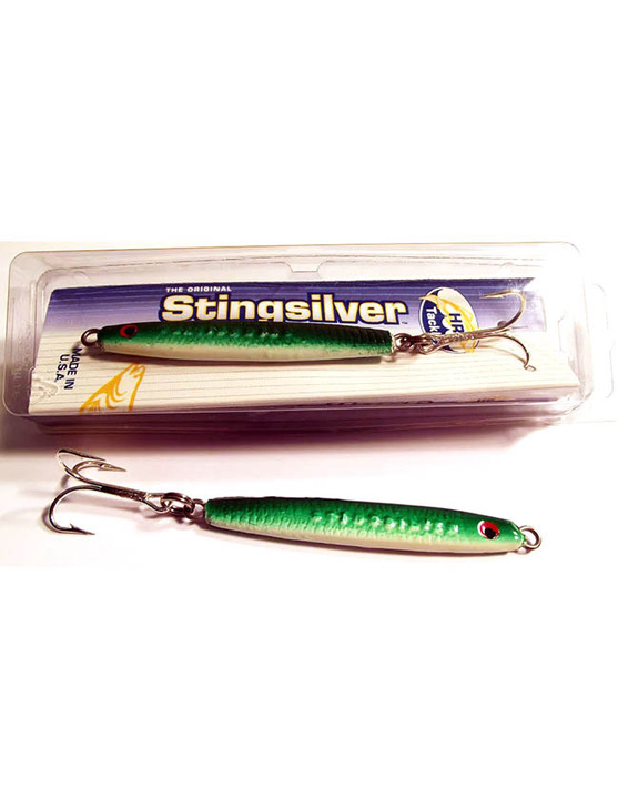 HR Tackle Stingsilver Jig - 1-1/4oz Green White