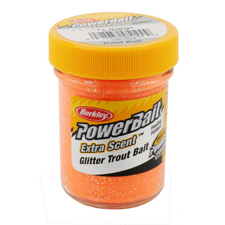 Berkley Powerbait Glitter Trout Bait - Fluorescent Orange - The