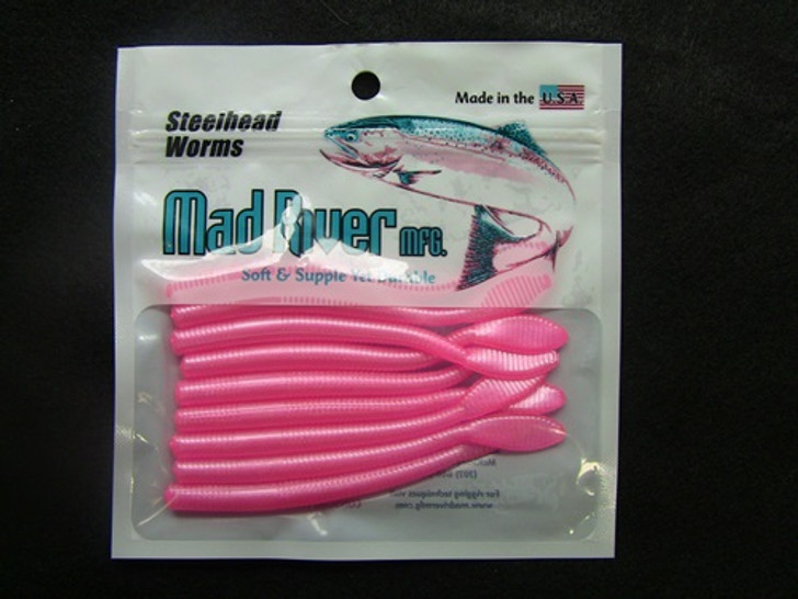 Mad River Worm 4" 9Pk Pink Pearl MAD-SW12-4 | Harbour Chandler