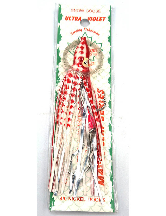 Radiant Hoochies Rigged Octopus - Snow Goose