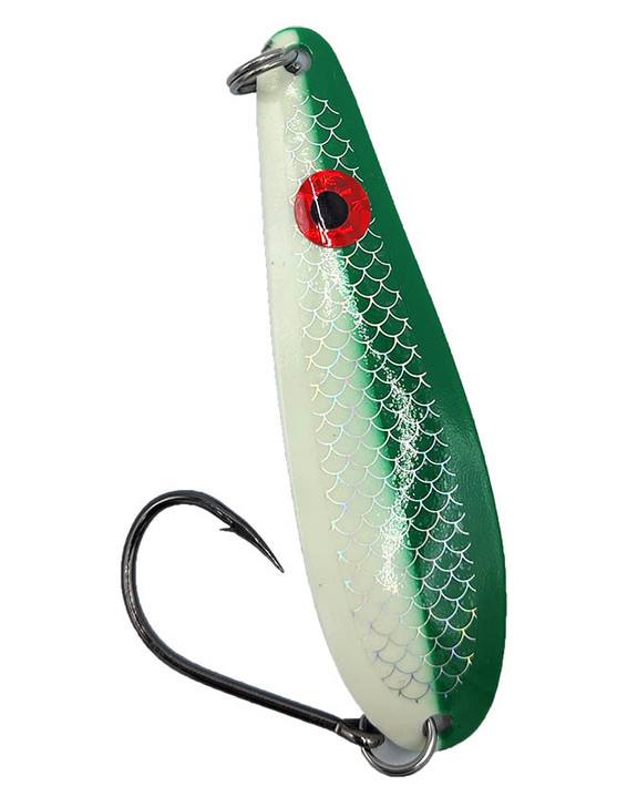 Northern King Lures 4D Trolling Spoon 3-5/16 - Glow Green