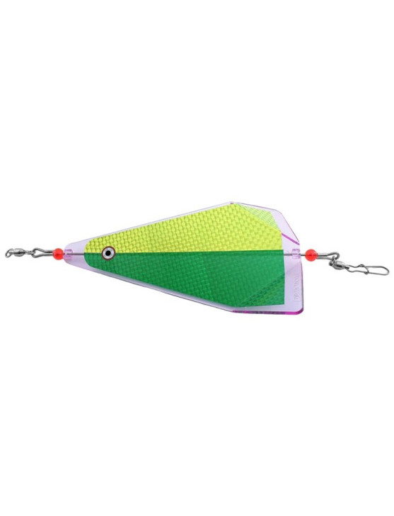 Gibbs Inline Flasher - UV 50/50 Green/Chartreuse Prism