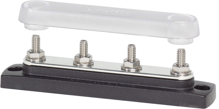 Blue Sea Common 150A BusBar - Four 1/4"-20 Studs with Cover | Harbour Chandler