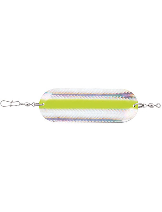 Luhr Jensen Trout & Kokanee Dodger - Chrome/Chartreuse Reflex