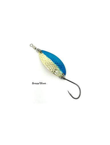 Prime Lures Oval Spoon - Brass Blue