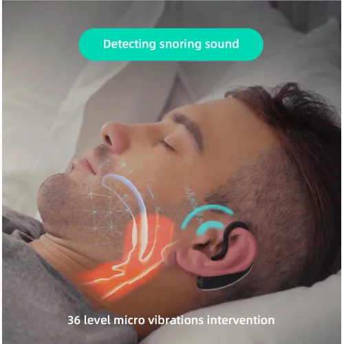 24 Hours Bluetooth Anti-snoring Device Charge Snore Earset Sleeping Aid Snoring Analyzes Sleep Datas Good Sleep