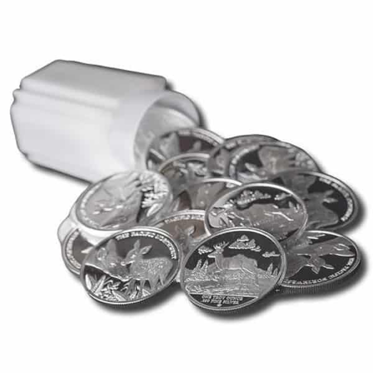 1 oz .999 Fine Silver Round - Pacific Northwest - Blacktail