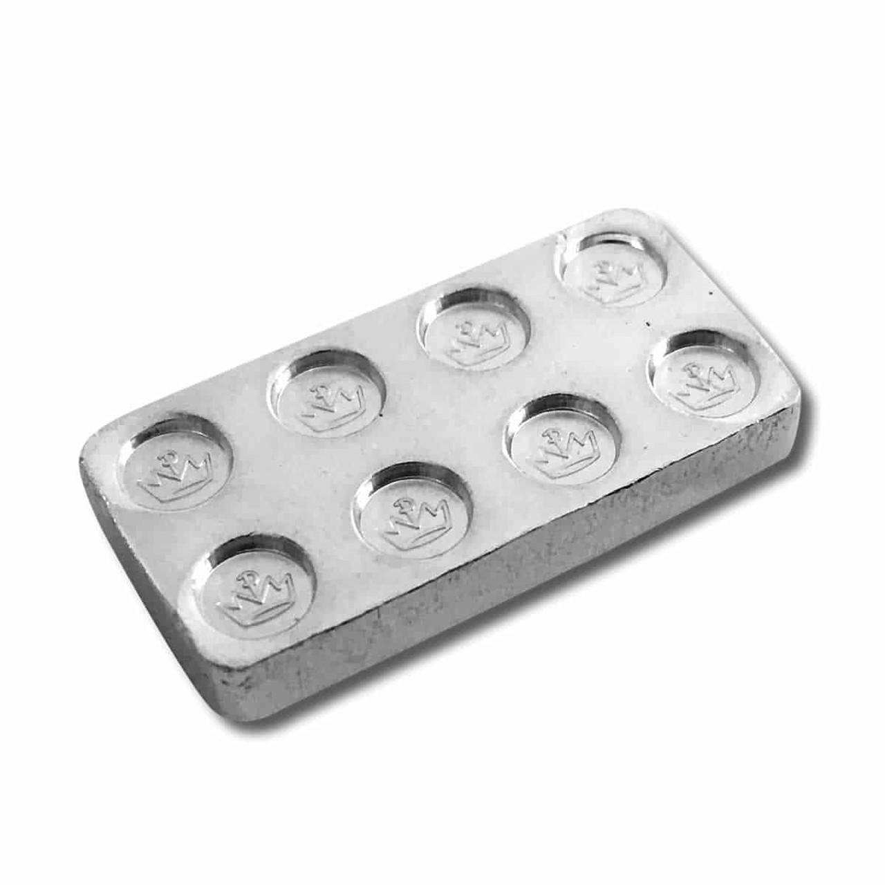 Pure Silver Building Block - 1 oz 999 Fine Silver - 2x4 – Noble