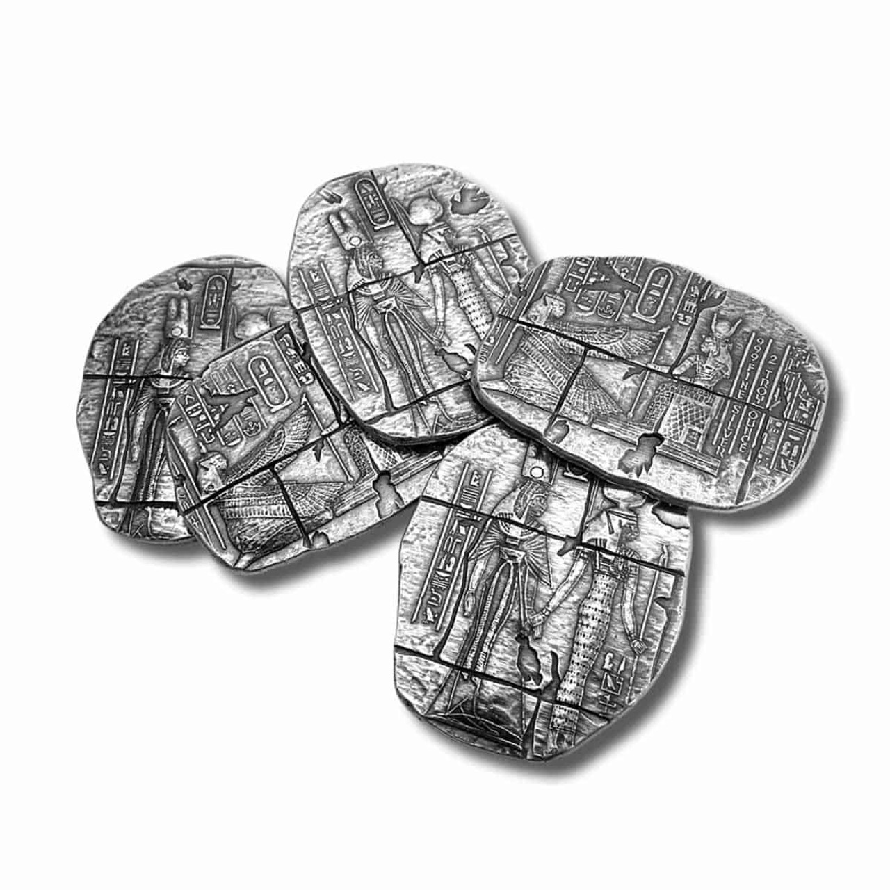 2 oz .999 Fine Silver - Egyptian Relic Goddess Bar - Hathor