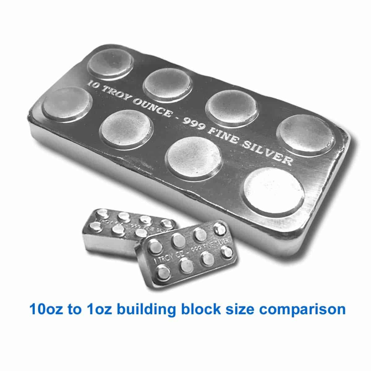 Pure Silver Building Block - 1 oz 999 Fine Silver - 2x4 – Noble