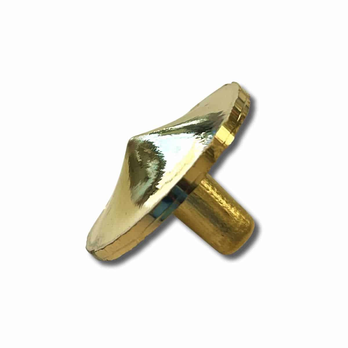 1 oz .9999 Fine Gold Spinning Top Toy with Custom Silver Inlaid