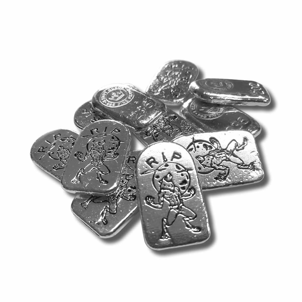 2 oz .999 Fine Silver - Limited Edition Werewolf Tombstone Bar