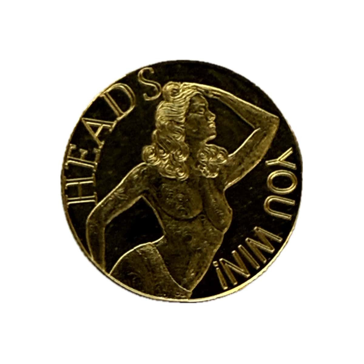 1/4 Gram .9999 Fine Gold Round - Adult Novelty - Heads and