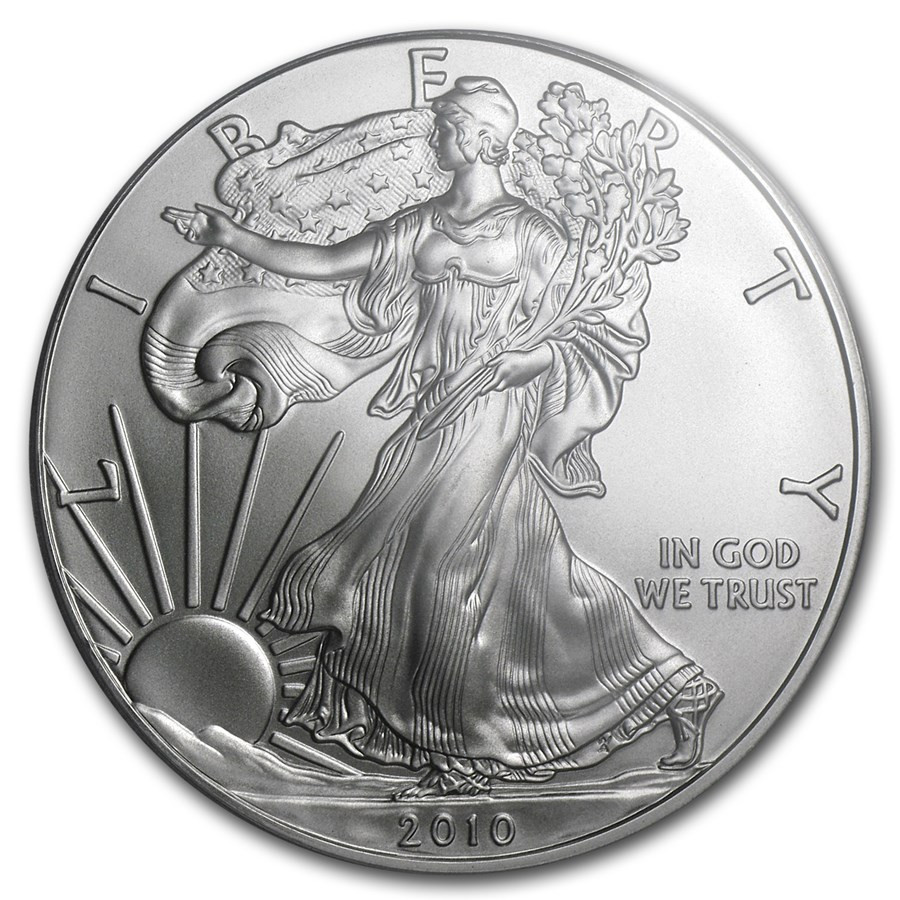 1 oz .999 Fine Silver Coin - 2010 American Silver Eagle MS-70 PCGS 