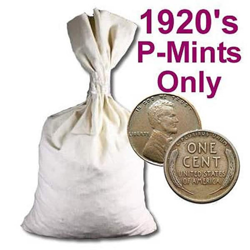 Wheat Cents - 1920's P-Mints (Bag of 5,000)
