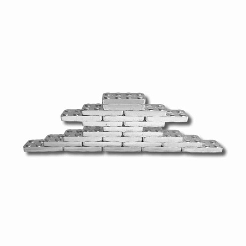 12 oz .999 Fine Silver - Qty 24 - 1/2 oz Building Block Bars - The ...