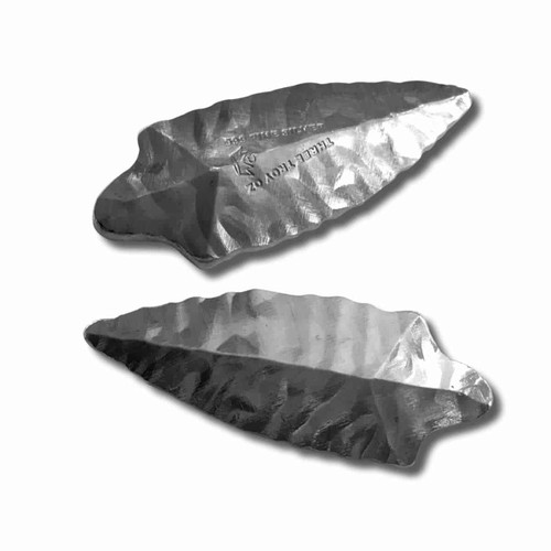 3 oz .999 Fine Silver - Monarch 3D Art Bar - Long Arrowhead