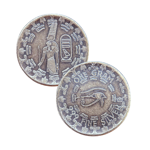Montu front and eye of ra on back
