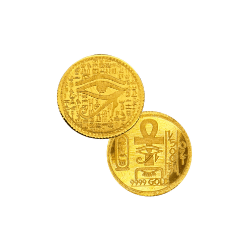 1/500 oz .9999 Fine Gold Round - Monarch - Egyptian Eye of Ra (Sealed in Capsule)