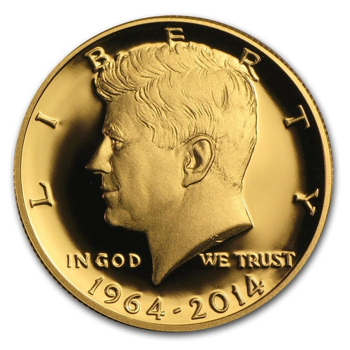 The obverse features Kennedy’s effigy by Gilroy Roberts;
