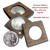 Walnut Wood Gift Display box with coin capsule