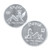 1 oz .999 Fine Silver Round - Angel in the Streets / Devil in the Sheets - Both Sides