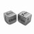 Pair of .999 Fine Silver Handcrafted Gaming Dice with Box - Old English Design Loose