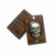 2 oz .999 Fine Silver Human Skull - Monarch 3D Art Bar with Antique Finish and Walnut Display Box