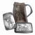 5 oz .999 Fine Silver Bar - Monarch Viking Archer with Bow and Arrow and Custom Leather Pouch Composite