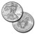 1 oz .999 Fine Silver Coin - U.S. Mint Eagle (Mixed Dates, Imperfect) - Overlay