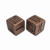 Pair of Pure Solid Copper Handcrafted Gaming Dice with Leather Bag - Tally Mark Design Loose