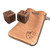 Pair of Pure Solid Copper Handcrafted Gaming Dice with Leather Bag -  Roman Numeral Design