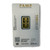 5 Gram .9999 Fine Gold  - Pamp Suisse - Lady Fortuna Bar - Back