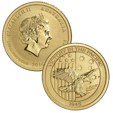 1/10 oz .9999 Fine Gold - Perth Mint - 2016 Australia $15