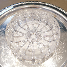 This exceptional American Brilliant Cut Glass ashtray commands attention with its substantial weight and chunky presence, offering both vintage charm and practical functionality for the discerning cigar enthusiast.