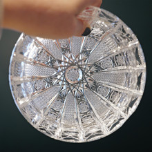 Though its exact pattern remains unidentified, this piece bears striking resemblance to Queen Lace patterns, suggesting an impressive heritage within the tradition of American luxury glassware