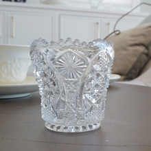 Vintage toothpick holder in the Daisy and Button pattern.