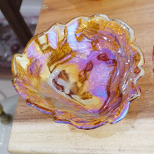 A true piece of mid-century carnival glass craftsmanship.