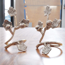 Beautiful silver-tone finish.  Subtle botanical design with detail.