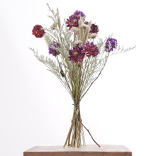 Bouquet of dried flowers and bunny tails.